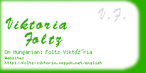 viktoria foltz business card